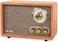 Victrola Willow Retro Wood Bluetooth Radio with Builtin Speakers Elegant Vintage Design Rotary AMFM Tuning Dial Bass Treble Control Wireless Streaming Walnut