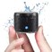 EWA Travel Case Packed A106 Pro Portable Bluetooth Speaker with Custom Bass Radiator Brief Design IP67 Waterproof Perfect Mini Speaker for Shower Room Bike Car Black
