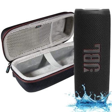 JBL Flip 6 Waterproof Portable Bluetooth Speaker Powerful Sound and deep bass IPX7 Waterproof 12 Hours of Playtime with Megen Hartshell Case