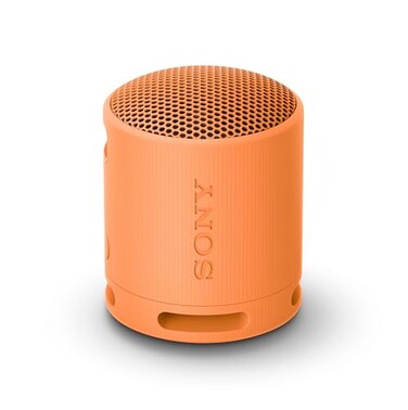 Sony SRSXB100 Wireless Bluetooth Portable Lightweight SuperCompact Travel Speaker Durable IP67 Waterproof Dustproof Shower Speaker 16 Hour Battery Versatile Strap Handsfree Calling Orange