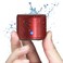 EWA Travel Case Packed A106 Pro Portable Bluetooth Speaker with Custom Bass Radiator Brief Design IP67 Waterproof Perfect Mini Speaker for Shower Room Bike Car Red
