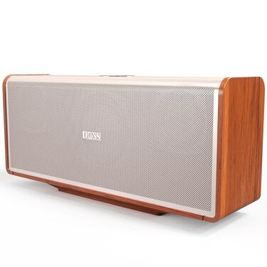 DOSS SoundBox Ultra Bluetooth Speaker with 21 Channel Audio 80W Superior Sound with Deep Bass Two DSP Technologies 18H Playtime BT 53 Wireless for Home Office LivingroomGold