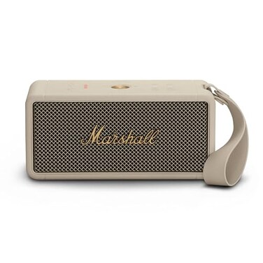 Marshall Middleton Portable Bluetooth Speaker Rugged WaterproofDustProof Design Loud Stereo Sound Deep Bass Compact and Wireless for Travel and Outdoors Cream