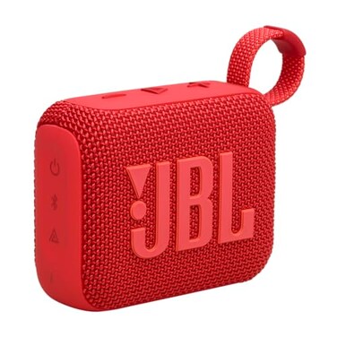 JBL Go 4 UltraPortable Waterproof and Dustproof Bluetooth Speaker Big JBL Pro Sound with Punchy bass 7Hour Builtin Battery Made in Part with Recycled Materials Red