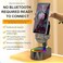 AKLLCCR Wireless Induction Audio Bluetooth Speaker 5in1 Phone Holder Emergency Rechargeable 3000mAh with Colorful Ambient Light 300 Foldable for Tablet iPhone Android Gifts for Men Women Black