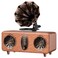 FREEFISH Retro Bluetooth Speaker Vintage Radio with 54 Bluetooth Version FM Radio Bass Vintage Wireless Speaker Support USBTFAUX Player for Home Office Room Bedroom