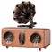FREEFISH Retro Bluetooth Speaker Vintage Radio with 54 Bluetooth Version FM Radio Bass Vintage Wireless Speaker Support USBTFAUX Player for Home Office Room Bedroom