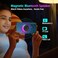 aipidmaga Magnetic Bluetooth SpeakerWireless Induction Bluetooth SpeakerMini Portable Cell Phone Stand for iPhone Lanyard RGB Night Lightor HomeOutdoorsPoolGift Black1PCS