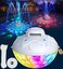 KingSom 3 in 1 Bluetooth Pool Speaker with Pool Fountain Light Floating Pool Speaker for Pool IP68 Waterproof Hot Tub Speakers Loud Sound BT5424H Playtime Pool Water Fountain White