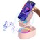 AKLLCCR Wireless Induction Audio Bluetooth Speaker 5in1 Phone Holder Emergency Rechargeable 3000mAh with Colorful Ambient Light 300 Foldable for Tablet iPhone Android Womens Birthday GiftsPink