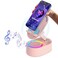 AKLLCCR Wireless Induction Audio Bluetooth Speaker 5in1 Phone Holder Emergency Rechargeable 3000mAh with Colorful Ambient Light 300 Foldable for Tablet iPhone Android Womens Birthday GiftsPink