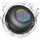 Luzsco Bluetooth Shower Speaker with LED Portable Wireless Mini Speaker with Mic Suction Cup IPX4 Water Resistant for Shower Travel Pool River Floating and Outdoor Fun Black
