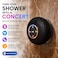 Luzsco Bluetooth Shower Speaker with LED Portable Wireless Mini Speaker with Mic Suction Cup IPX4 Water Resistant for Shower Travel Pool River Floating and Outdoor Fun Black