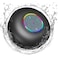 Luzsco Bluetooth Shower Speaker with LED Portable Wireless Mini Speaker with Mic Suction Cup IPX4 Water Resistant for Shower Travel Pool River Floating and Outdoor Fun Black