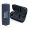 JBL Flip 7 Blue Bundle with divvi Protective Hardshell Case Black