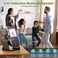 Dohelly Wireless Induction Speaker Phone Stand with Bluetooth Speaker Amplifier Stereo Sound RGB Ambient Light 360 Adjustable Phone Holder Compatible with iPhoneiPadAndroidSamsung GalaxyBlack