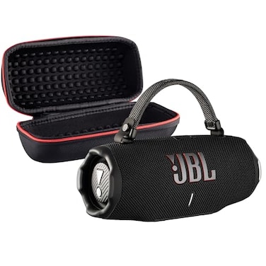 JBL Charge 6 Portable Bluetooth Speaker Black IP68 Waterproof DustProof and DropProof Outdoor Wireless Audio 28Hrs Playtime Travel Case Bundle