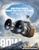OZJ Bluetooth Speaker Outdoor Loud 80WPeak with Bass Portable Wireless Speaker with IPX7 Waterproof 20H Playtime RGB Lights TWS for Party Beach Work Black