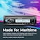 Pioneer MVHMS512BS Marine Digital Media Receiver Bluetooth SiriusXM USB FLAC Conformal Coating Color Change White Display for Outdoor AMFM Radio HiVolt RCA iPhoneAndroid Compatible