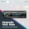 Pioneer MVHS522BS 1Din Digital Media Receiver Bluetooth SiriusXM Color Change USB FLAC Voice Control 50W x 4 Output 13Band EQ AMFM Radio iPhoneAndroid Compatible HiVolt RCA Preouts