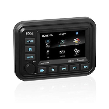 BOSS Audio Systems MGV550B Marine Gauge Receiver Weatherproof 5 Inch Touchscreen Builtin Amplifier Bluetooth Digital Media MP3 Player No CD Player USB Port AMFM Radio