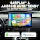 BOSS Audio Systems BCPA14 Car Stereo Apple CarPlay Android Auto Single Din 14 Inch Capacitive LCD Touchscreen Bluetooth No DVD CD Player AMFM Radio Receiver Multicolor Illumination