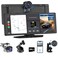 Pyniro Portable Wireless CarPlay Screen for Car with 4K Dash Cam1080P Backup Camera 1026IPS Touchscreen Car Stereo Supports CarPlayAndroid AutoVoice ControlGPS NavigationBluetoothMirror Link