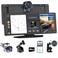 Pyniro Portable Wireless CarPlay Screen for Car with 4K Dash Cam1080P Backup Camera 1026IPS Touchscreen Car Stereo Supports CarPlayAndroid AutoVoice ControlGPS NavigationBluetoothMirror Link