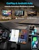 IIWEY IK5 9 Wireless Apple CarPlay Android Auto Screen Portable Car Stereo with 4K Dash Cam 1080p Backup Camera Add CarPlay to Any Vehicle Touchscreen Mirror Link