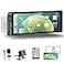 REAKOSOUND 69 Single Din Car Stereo with Apple CarPlay Android Auto Single Din Touchscreen Radio Car Stereo with Bluetooth Backup Camera GPS Navigation Mirror Link FMAM EQ USB SWC MIC