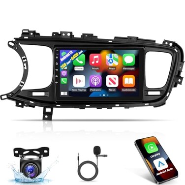EKAT 2G64G Car Radio for Kia K5 Optima 2013 2014 2015 Android Kia K5 Stereo with 9 inch Touch Screen CarplayAndroid Auto1080PBluetoothWiFi AHD Backup Camera