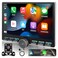 WENMENGDE 10inch 4Core 232GB IPS Full Touch Screen Android Car Radio Audio Video Stereo Player for Double Din Raido Model with CarPlay Android Auto WiFi BT MirrorLink Split Screen PIP GPS Navigation