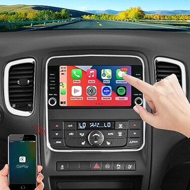 Dzxiaso for Dodge Durango Radio Upgrade 20082009 2010 Dodge Nitro 2007 2008 2009 2010 2011Touch Screen Android Stereo ReplacementSteering Wheel ControlBuild in Wireless carplay Android AutoFree Camera