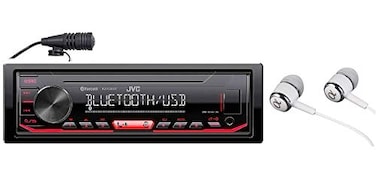 JVC KDX260BT Builtin Bluetooth AMFM USB MP3 Pandora Spotify iHeartRadio Digital media receiver Works with Apple and Android Phones iPodiPhone Music Playback