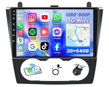 Jufodrca 4Core 64G ROM Car Radio Stereo for Nissan Altima 20072012 Upgrade 5GWIFI 9 1280800 Touch Screen Head Unit Wireless Carplay Android Auto Bluetooth GPS RDS FM Mirror Link Backup Camera Manual A