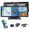 podofo 25K Front Camera64G TF Card Wireless CarplayAndroid Auto Portable Car Radio with 93 HD Touchscreen Dash Cam FrontRear View Camera Stereo Receiver Bluetooth FM Transmitter AUX