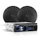 BOSS Audio Systems 656BCK Car Stereo Package Single Din Bluetooth CD MP3 USB AM FM Radio 65 Inch 2 Way Full Range Speakers Black