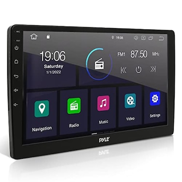 Pyle Double DIN Car Stereo Receiver 695 Inch Back 10 inch Monitor 1080P HD Touch Screen Bluetooth Car Radio Audio Receiver r WiFiGPSAMFM Radio Mirror Link for AndroidiOS