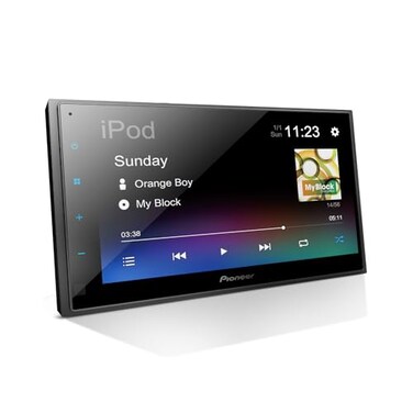Pioneer DMH130BT 68 Resistive Touchscreen Double Din Bluetooth Backup Camera USB FLAC AMFM Radio Short Chassis 50W x 4 Output Steering Wheel Input