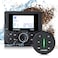 Luftmusic Marine Digital Media Receiver Weatherproof Marine Stereo System with Wireless Remote Builtin 3 Dot Matrix LCD Display Amplifier Bluetooth Digital Media MP3 Player AMFM Radio