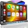 Inexaccessories Double Din Car Stereo with CDDVD Player Apple CarPlayAndroid Auto 7 Double din Radio with Backup Camera Mirror Link Bluetooth AM FM Radio Receiver SWC Subwoofer USBTFAUX