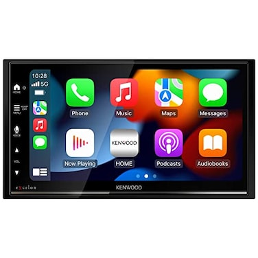 KENWOOD DMX809S eXcelon 695Inch Capacitive Touch Screen Car Stereo Wireless and Wired CarPlay and Android Auto Bluetooth AMFM HD Radio MP3 Player USB Port Double DIN 13Band EQ SiriusXM