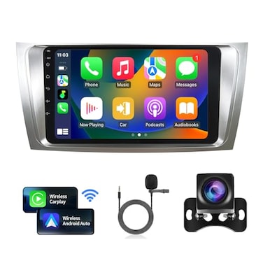 HNOPYHNT Radio for Toyota Camry 2007 2008 2009 2010 2011 Car Stereo Android 14 9 Inch IPS Touch Screen Wireless Carplay Android Auto Bluetooth WiFi Wireless GPS FM SWC Backup Camera Head Unit
