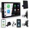 Alondy Single Din Car Radio Touchscreen 104 Rotatable Compatible with Apple CarPlay Wireless Android Auto Car Stereo Bluetooth USB AUX SD Backup Camera