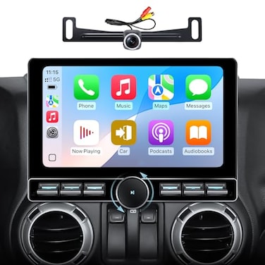 AINAVITO 4G64GB Car Stereo for Jeep Wrangler JK 20072018 Dodge Ram 1500 2500 Radio UpgradeWireless CarPlay Android Auto with Physical Volume Knob Keybutton QLED Touch Screen Backup Camera