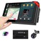 Haudio Car Accessories 7 HD Double Din Car Stereo with Carplay Android Auto 264G CarAudio Receivers Featuring Voice Control Backup CameraBluetooth GPS Navigation Builtin 14Band DSP EQ