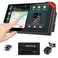 Haudio Car Accessories 7 HD Double Din Car Stereo with Carplay Android Auto 264G CarAudio Receivers Featuring Voice Control Backup CameraBluetooth GPS Navigation Builtin 14Band DSP EQ