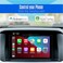 JENSEN J5UP7 7inch Top Mount Control Wireless Apple Carplay Android Auto Double DIN Car Stereo Touchscreen Receiver with Bluetooth IllumiNITE Custom Colors Backup Camera Input