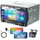 WOWiViD Double Din Car Stereo CD DVD Player with Wireless CarplayAndroid Auto 7 inch Car Radio 42Channel Audio Output Bluetooth Voice Control Mirror Link Backup Camera AMFM Radio TypeAC Subwoofer