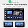 Joying 151 Inch Double Din Car Stereo Car Radio with Apple Carplay Android Auto 8GB128GB Android 13 Head Unit with Mirror Link AMFM Bluetooth SWC GPSJYUTD15N8